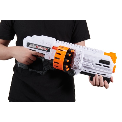 Cyber Walker Fast SMG Electric Dart Blaster (White/Orange)