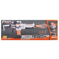 Cyber Walker Fast Sniper Electric Dart Blaster (White/Orange)