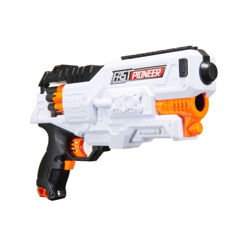 Cyber Walker Fast Pistol Electric Dart Blaster (White/Orange)