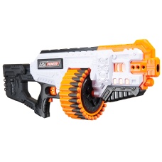 Cyber Walker Fast Machine Gun Electric Dart Blaster (White/Orange)