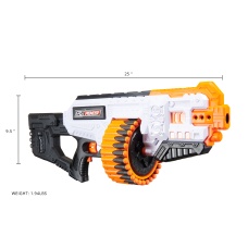 Cyber Walker Fast Machine Gun Electric Dart Blaster (White/Orange)