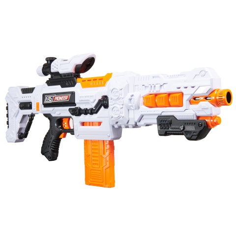 Cyber Walker Fast Bang Dagger Electric Dart Blaster (White/Orange)