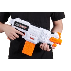 Cyber Walker Fast Bang Fusion Cutter Electric Dart Blaster (White/Orange)