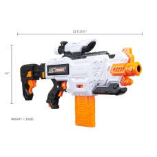 Cyber Walker Fast Bang Fusion Cutter Electric Dart Blaster (White/Orange)