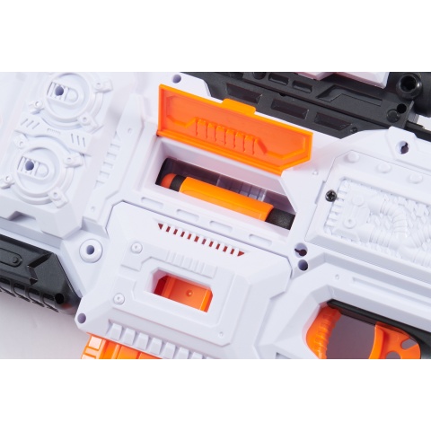 Cyber Walker Fast Bang SMG Electric Dart Blaster (White/Orange)