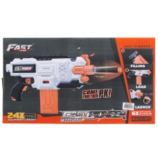 Cyber Walker Fast Bang SMG Electric Dart Blaster (White/Orange)