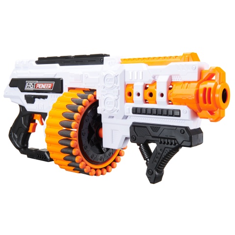 Cyber Walker Fast Bang SMG Drum Electric Dart Blaster (White/Orange)