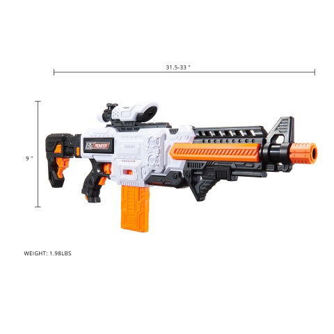 Cyber Walker Fast Carbine Electric Dart Blaster (White/Orange)