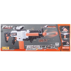 Cyber Walker Fast Carbine Electric Dart Blaster (White/Orange)