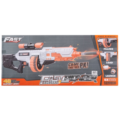 Cyber Walker Fast BR Electric Dart Blaster (White/Orange)