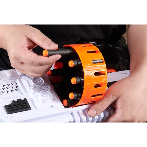 Cyber Walker Fast Space Electric Dart Blaster (White/Orange)