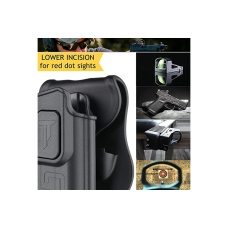 Cytac Hard Shell Holster for 1911 GBB Airsoft Pistols (RHH) - (Black)