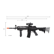 WellFire D96 M4 Carbine Airsoft AEG Rifle w/ Scope and Grip (Color: Black)