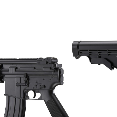 WellFire D96 M4 Carbine Airsoft AEG Rifle w/ Scope and Grip (Color: Black)