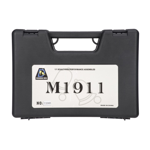 Double Bell M1911A1 Gas Blowback Airsoft Pistol (Low Velocity) - BLACK