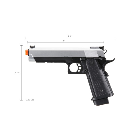 Double Bell Co2 Hi-Capa 5.1 Blowback Airsoft Pistol w/ Silver Slide
