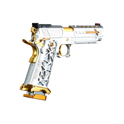 Custom Royal - 5.1 Hi-Capa Gas Blowback Pistol - (Silver/Gold)