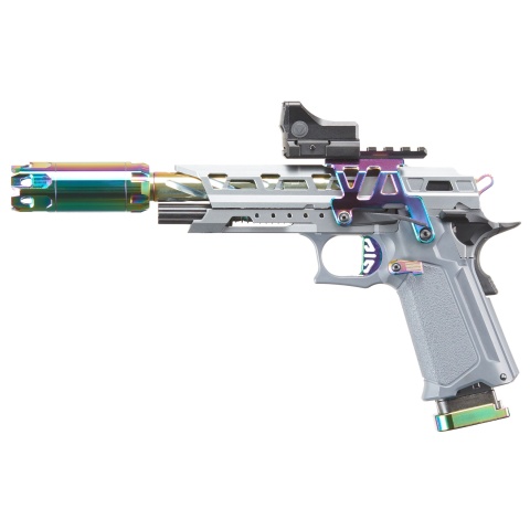 Custom Niji 5.1 Hi-Capa Gas Blowback Airsoft Pistol - (Gray/Black)