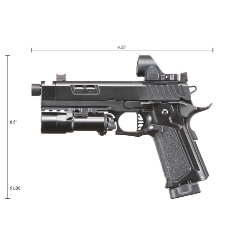 Custom Army Armament KAGE - R604 Hi-Capa Gas Blowback Airsoft Pistol - (Black)