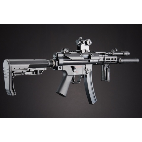 Custom Kobold - Elite Force H&K MP5A5 Metal AEG Airsoft Gun - (Black)