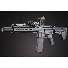 Custom Oracle - MAYO GANG MGC4 MK3 FULL METAL M4 AEG W/ ETU AIRSOFT RIFLE (BLACK)