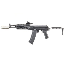 Custom Lancer Tactical Domovoi AKS-105 AEG Airsoft AEG Rifle - (Black)