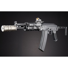 Custom Lancer Tactical Domovoi AKS-105 AEG Airsoft AEG Rifle - (Black)