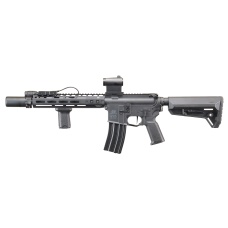 Custom Abraxas - BG Defense Type-A MK2 10' AEG Rifle by Lancer Tactical - (Black)