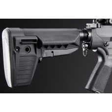 Custom Lancer Tactical Azrail - Battle X SR25 AEG Airsoft Rifle - (Black)