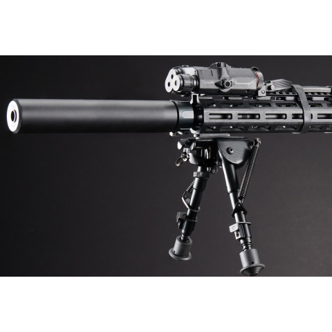 Custom Lancer Tactical Azrail - Battle X SR25 AEG Airsoft Rifle - (Black)