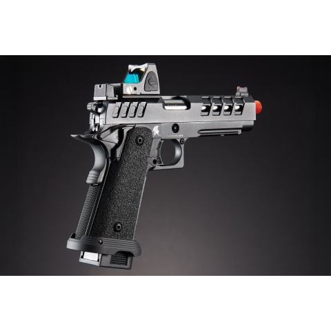 Custom Lancer Tactical ACHILLES - Heracles Hi-Capa Gas Blowback Airsoft Pistol - (Black)
