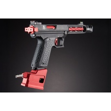 Custom Lancer Tactical RED RACER - Tandemkross CTHULHU Gas Blow Back Pistol - (Red/Black)