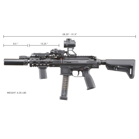 Custom Maruyama NOX - 5PC Carbine GBB Airsoft Gun - (Black)
