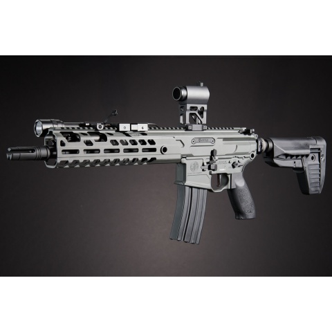 Custom Splinter - Sig Sauer PROFORCE MCX Virtus Airsoft AEG Rifle - (Dark Gray)
