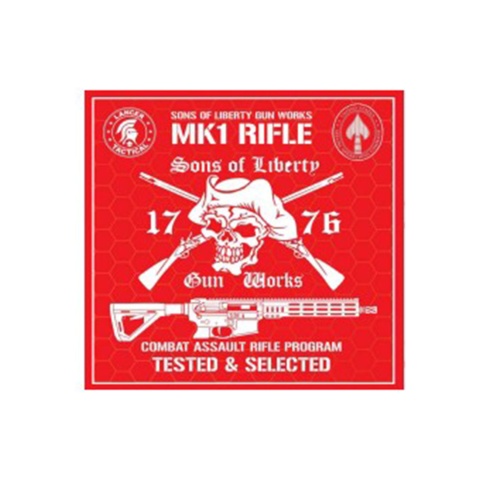 Lancer Tactical Official Airsoft Son of Liberty Dead Rag - (Red/White)