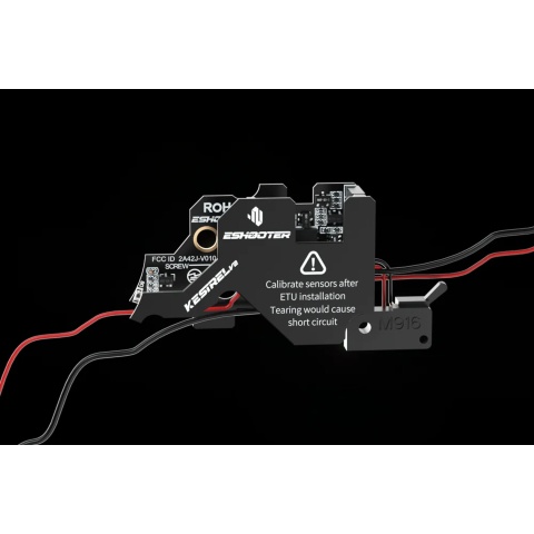 Eshooter Kestrel V2 Electronic Trigger Unit (ETU) for V2 Gearbox AEGs w/ App Control and Smart Features - Rear Wired