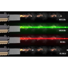 Eshooter Flare Cube Mono Compact Tracer Unit w/ RGB LED Flame Effects and Shake-to-Wake Sensor - (Black)