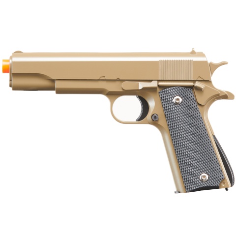 UK Arms Airsoft 1911 Metal Spring Pistol - OD GREEN