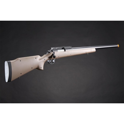Golden Ball Bolt Action Spring Powered Sniper Rifle - (Tan)