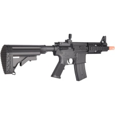 Golden Ball Lightweight M4 CQC Full Automatic AEG Airsoft Rifle w/Flashlight, Scope, Battery & Charger Included