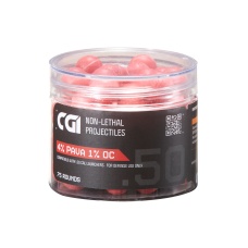 GoldenBall CGI .50 Caliber Non Lethal Self Defence Ball Projectiles - (Red)