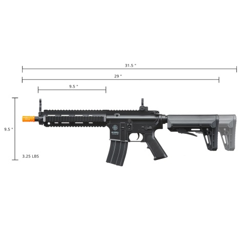 GoldenBall K418 Tactical RIS AEG Airsoft Rifle w/ Adjustable Stock, Red Dot, Battery, Charger Included