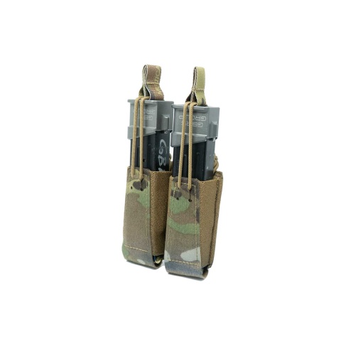 GBRS Group Double Pistol Magazine Pouch w/ Bungee Retention - (Multicam)
