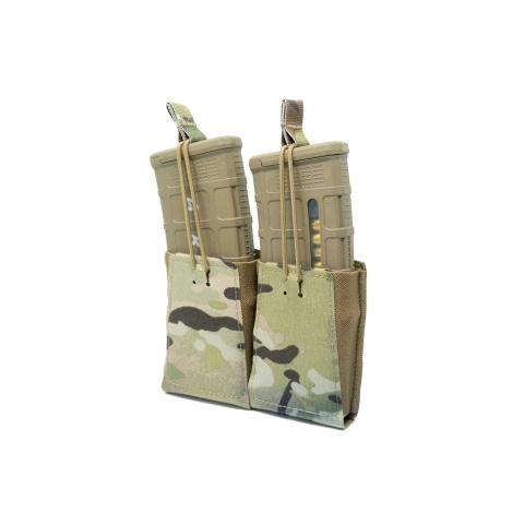 GBRS Group Double 5.56 Rifle Magazine Pouch Bungee Retention - (Multicam)