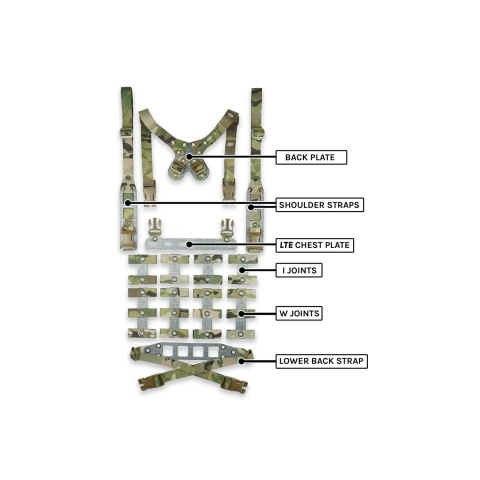 GBRS Group Modular Chest Rig Kit LTE - (Multicam)