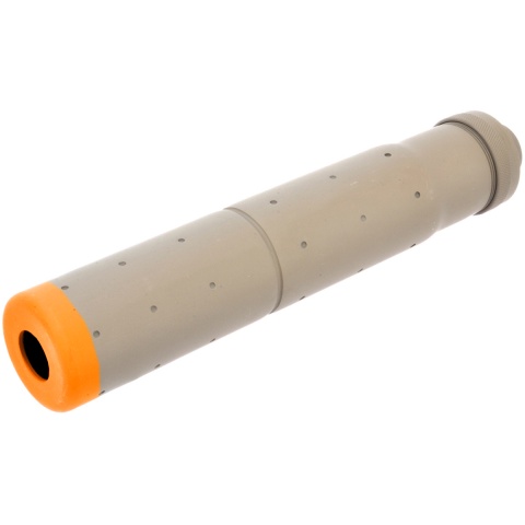 Golden Eagle Airsoft 14mm CCW Threaded Aluminum Mock Suppressor- TAN