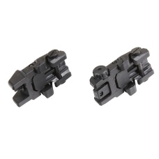 Golden Eagle Fiber Optic Flip Up Sight Set for Airsoft Rifles - (Black)