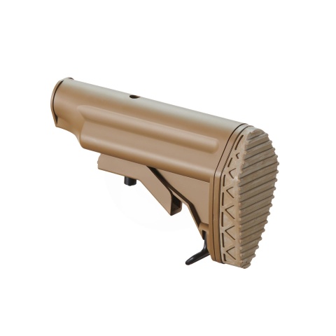 Golden Eagle Retractable Crane Stock w/ Buffer Tube - Tan