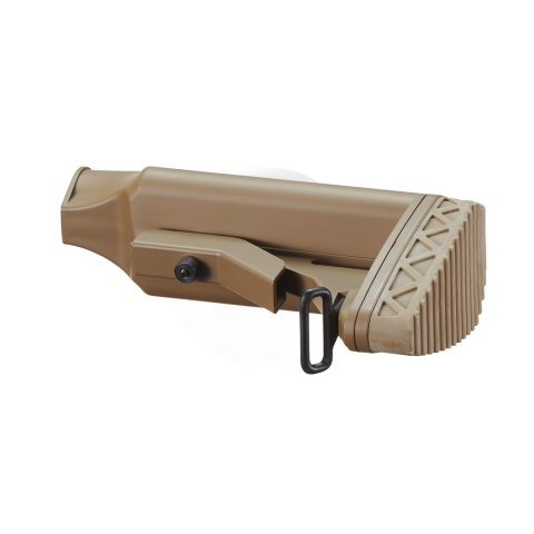 Golden Eagle Retractable Crane Stock w/ Buffer Tube - Tan