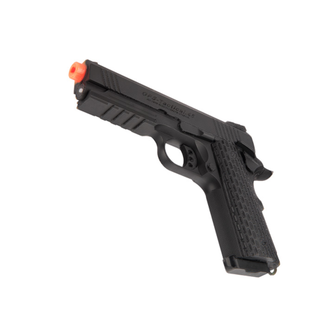 Golden Eagle IMF Night Warrior 3309 OTS Tactical .45 HiCapa Semi-Auto GBB Metal Pistol, BK